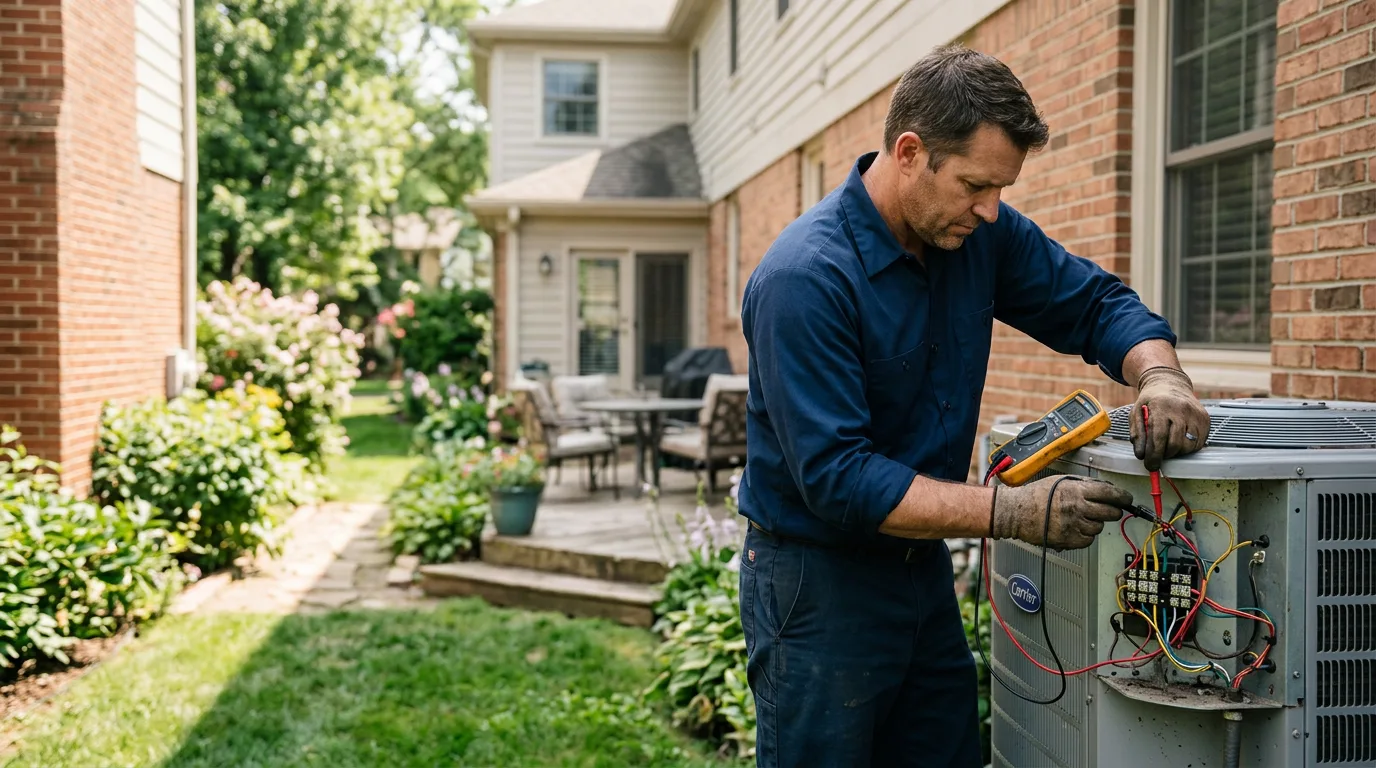 HVAC technician working near Clayhole, KY